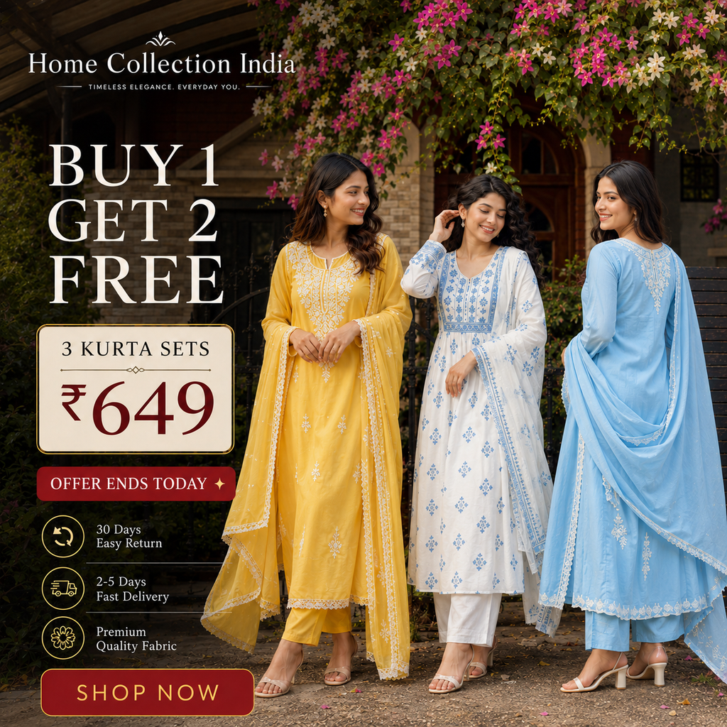 Buy 1 Get 2 Free Kurta Sets