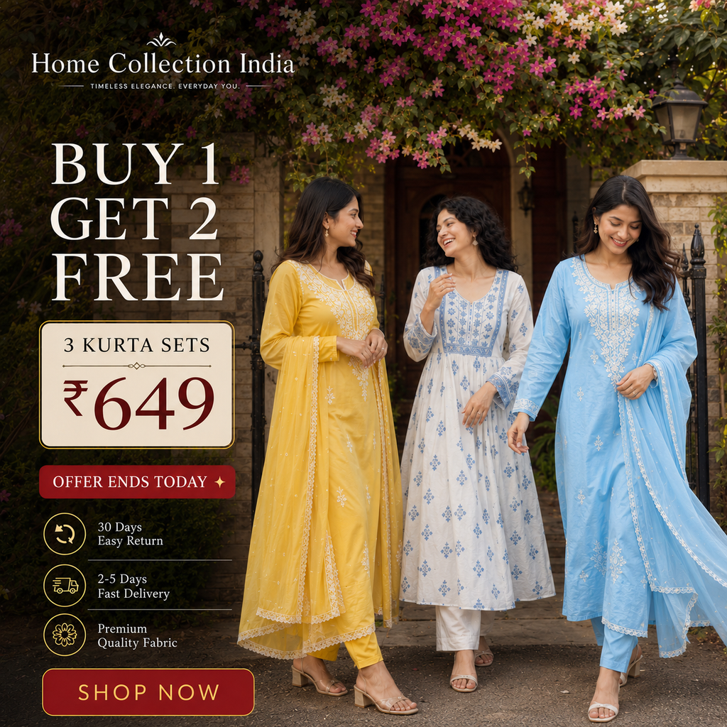 Buy 1 Get 2 Free Kurta Sets