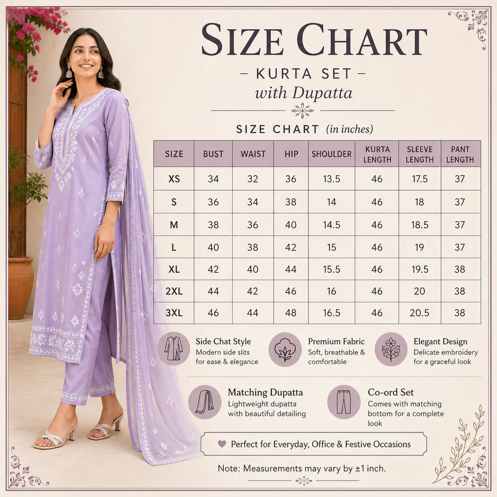 Premium Pack of 2 Cotton Kurta Pant Dupatta Sets for Women