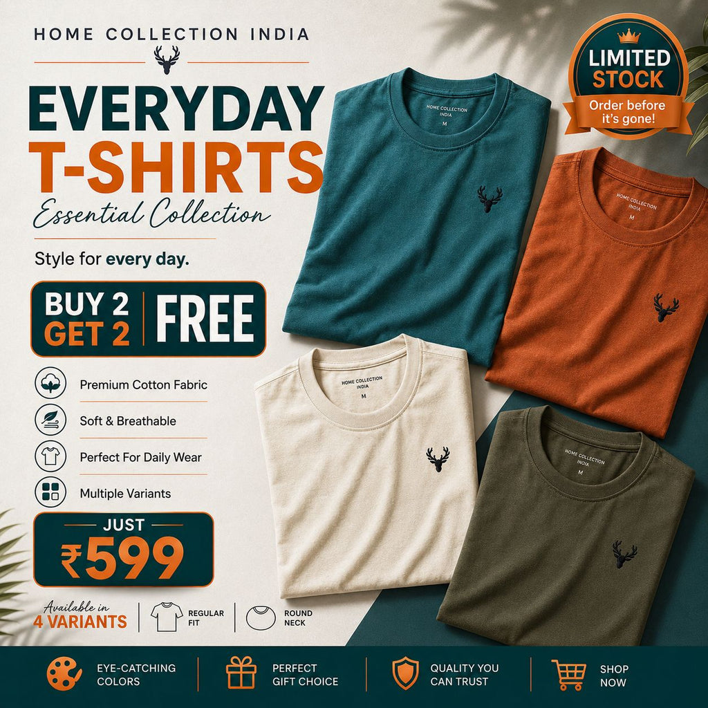 Men’s Premium Polo T-Shirts Combo – Buy 2 Get 2 Free