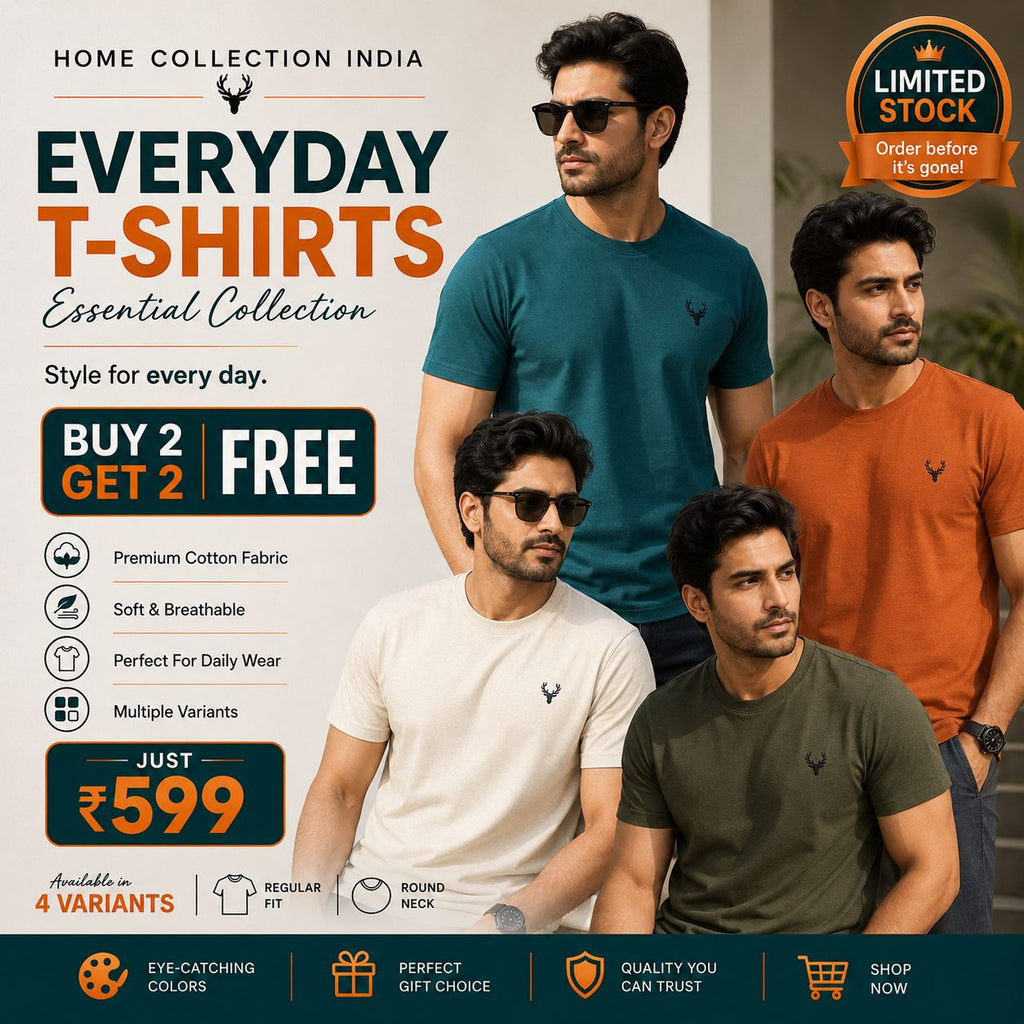 Men’s Premium Polo T-Shirts Combo – Buy 2 Get 2 Free
