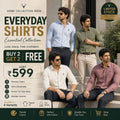 Men’s Premium Formal Shirts Combo – Buy 2 Get 2 Free