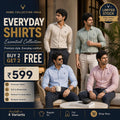Men’s Premium Formal Shirts Combo – Buy 2 Get 2 Free