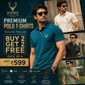 Men’s Premium Polo T-Shirts Combo – Buy 2 Get 2 Free