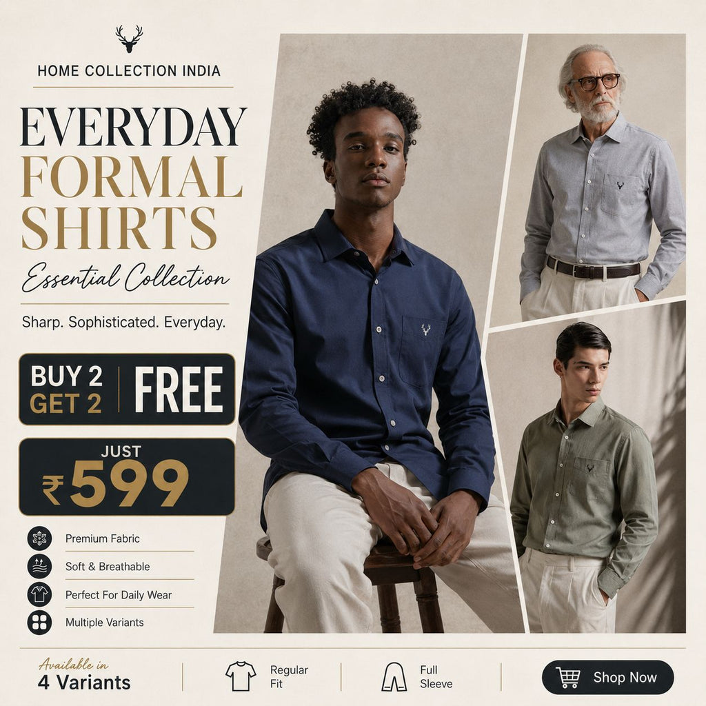 Men’s Premium Formal Shirts Combo – Buy 2 Get 2 Free