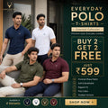 Men’s Premium Polo T-Shirts Combo – Buy 2 Get 2 Free