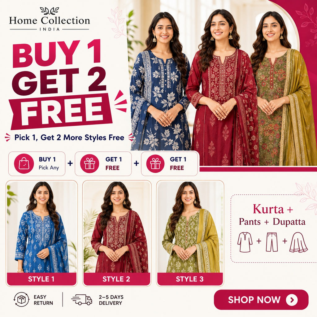 Buy 1 Get 2 Free Kurta Sets